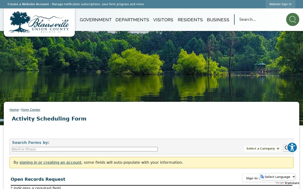 Union County active warrant record request